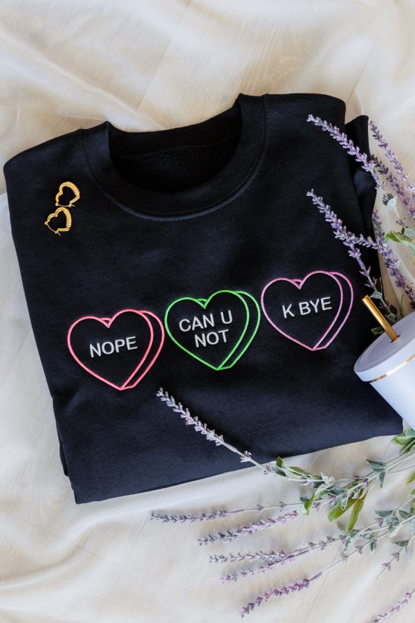 Valentine Embroidered Sweatshirt